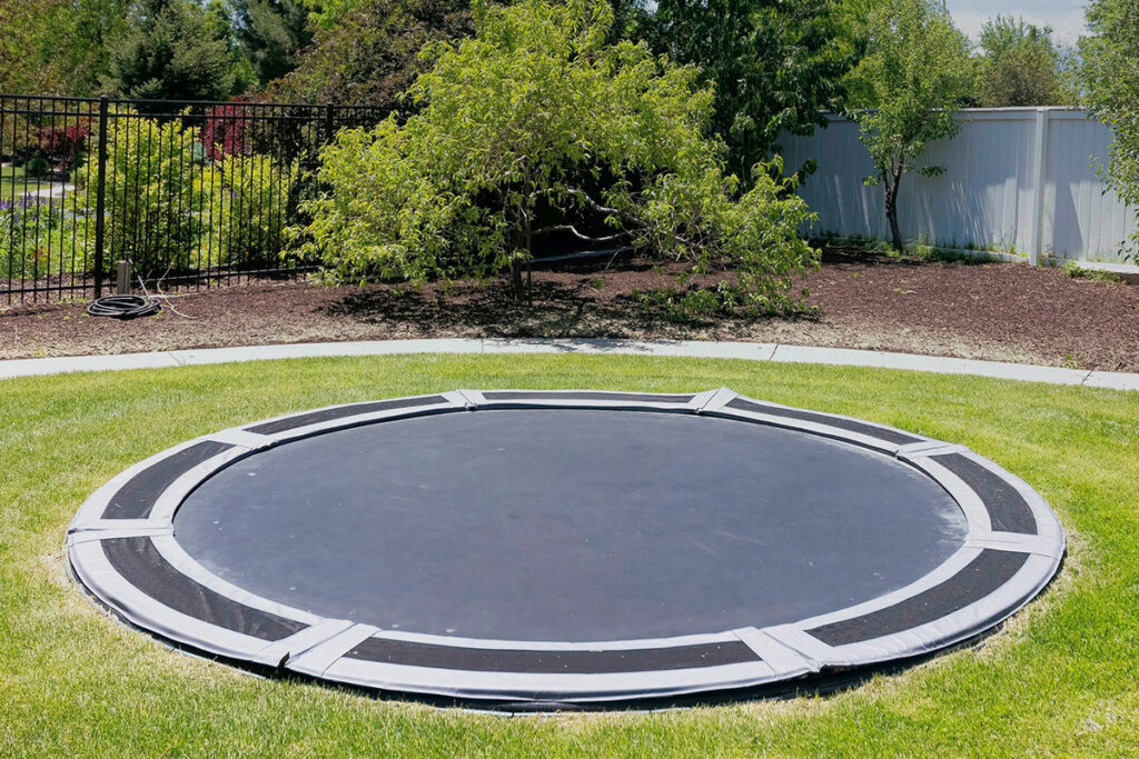quattro landscaping in grounds trampolines